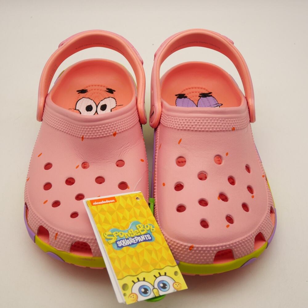NEW CROCS x SpongeBob Squarepants Patrick Classic Clogs Shoes Women's 7 Men's 5